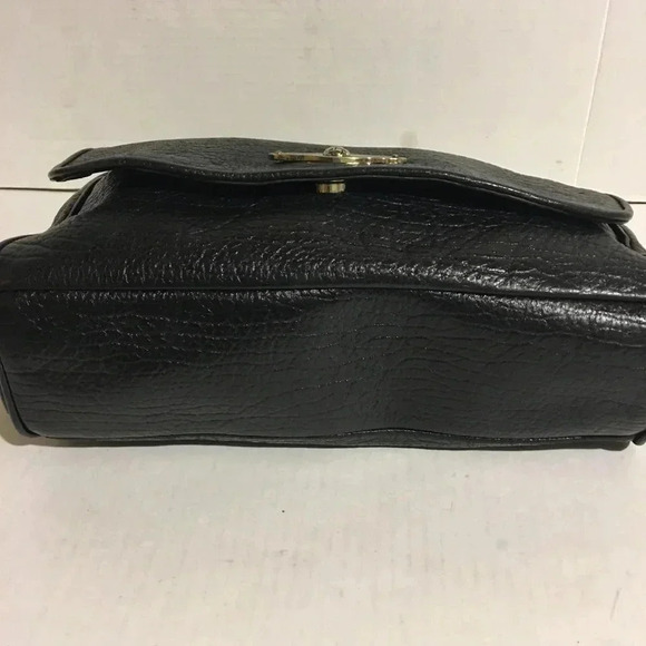 Elliott Lucca Black leather shoulder handbag - Picture 4 of 8